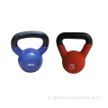 Renkli Gym Fitness Dökme Demir Ağırlıklar Kauçuk Kettlebells